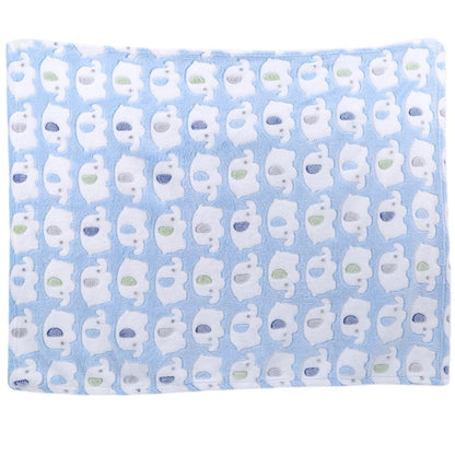 Couverture de dessin animé éléphant mignon pour bébé, produits pour bébé, nouveau-né, climatisation, lieux de couette, oreiller en velours, couette, utilisation pour les touristes