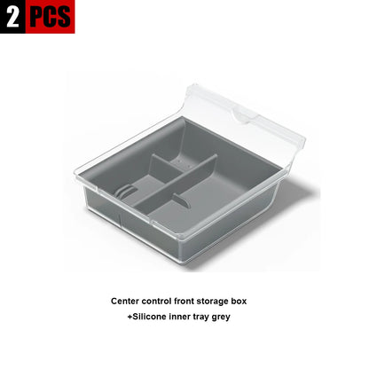 Accoudoir central caché, boîte de rangement, support de verre, organisateur de Console, accessoires pour Tesla modèle 3 Highland 2025 modèle Y 2021 – 2025