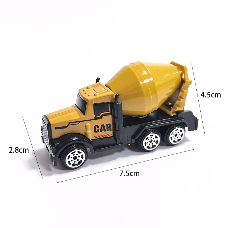Ensemble de voiture et camion grue, jouets de Parking, véhicule d'ingénierie en alliage, tracteur, pelle, Construction pour garçon, cadeau d'anniversaire pour enfants