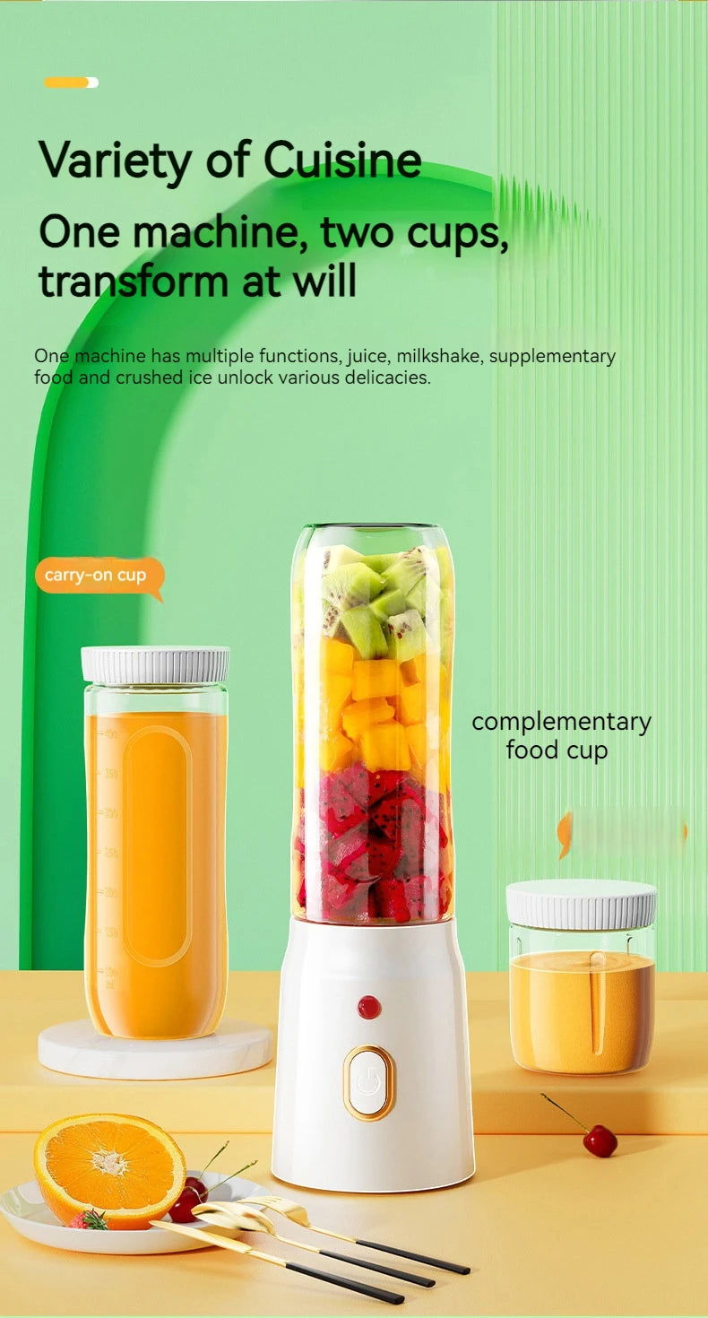 Presse-agrumes Portable, mélangeur de Smoothie, presse-fruits domestique, presse-agrumes Rechargeable par USB, outils de cuisine adaptés au Camping pique-nique.