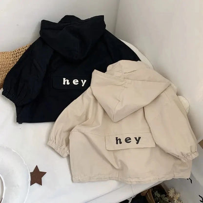 Veste à Capuche avec Fermeture Éclair pour Enfant Garçon et Fille, Vêtement à la Mode avec Dessin Animé, Chemise avec Lettres, Nouvelle Collection Printemps Automne 2024