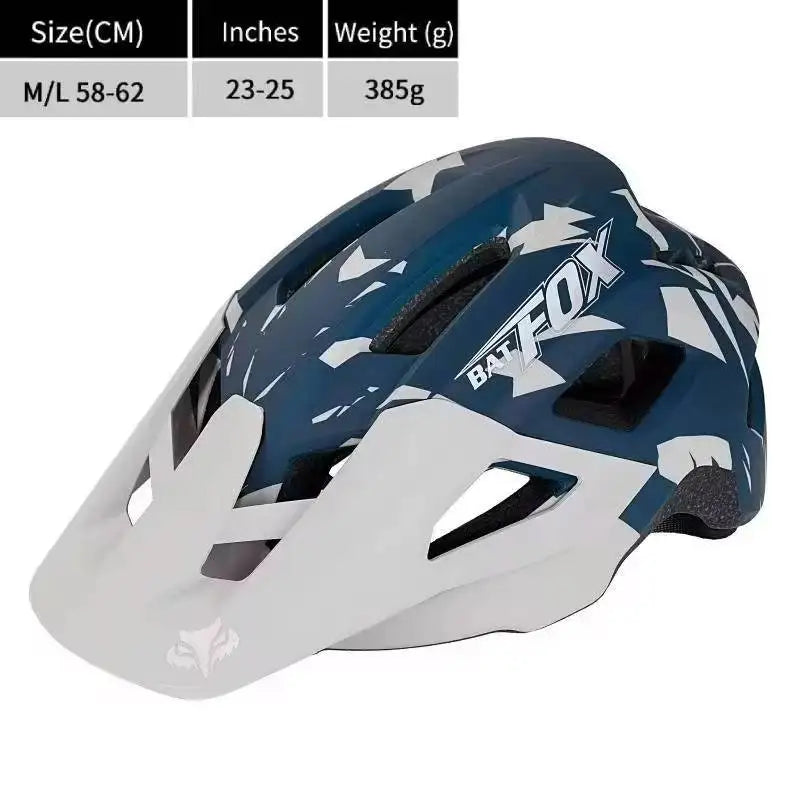 BATFOX-Casque de vélo pour homme, casque de vélo, casque de vélo de montagne, casque de vélo VTT, casquettes de vélo