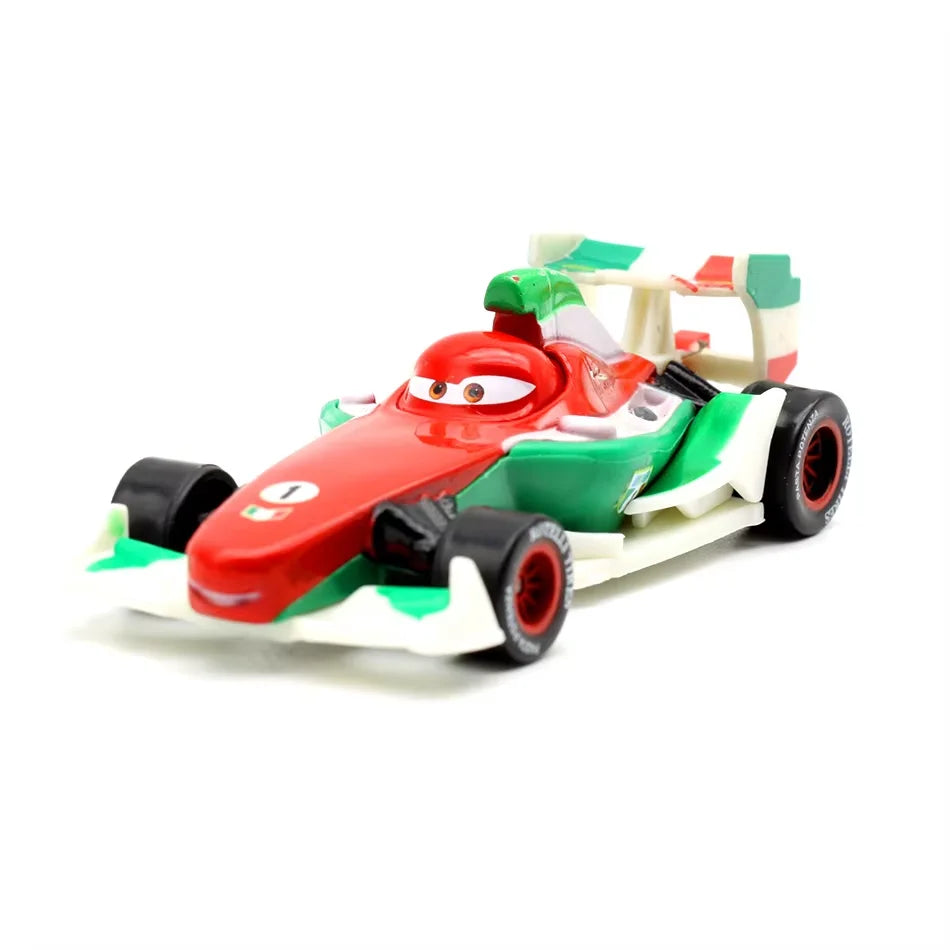 5 pièces Disney Pixar foudre McQueen voitures 1:55 véhicule moulé sous pression carrosserie en métal alliage matériel enfant modèle jouet voiture cadeau d'anniversaire
