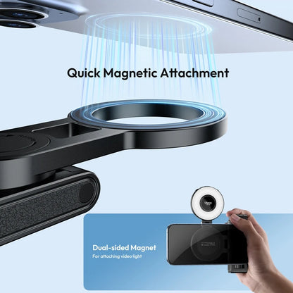 Ulanzi JJ03 perche à Selfie magnétique trépied de téléphone pour iPhone 16 15 14 13 12 Pro Max Magsafe Smartphone poignée sans fil support de bureau