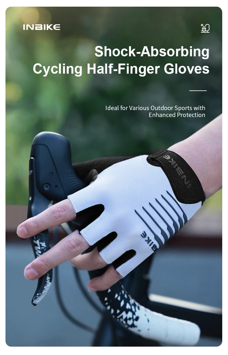 INBIKE antichoc GEL Pad gants de cyclisme demi doigt gants de Sport hommes femmes été vélo gymnase Fitness gants vtt gants IF239