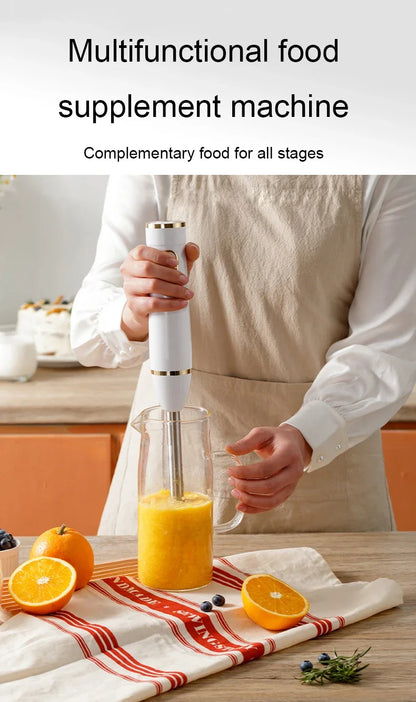 Mixeur à main multifonctionnel, robot culinaire, centre commercial, broyeur à viande Ju479, hachoir, fouet, batteur à œufs, mousseur