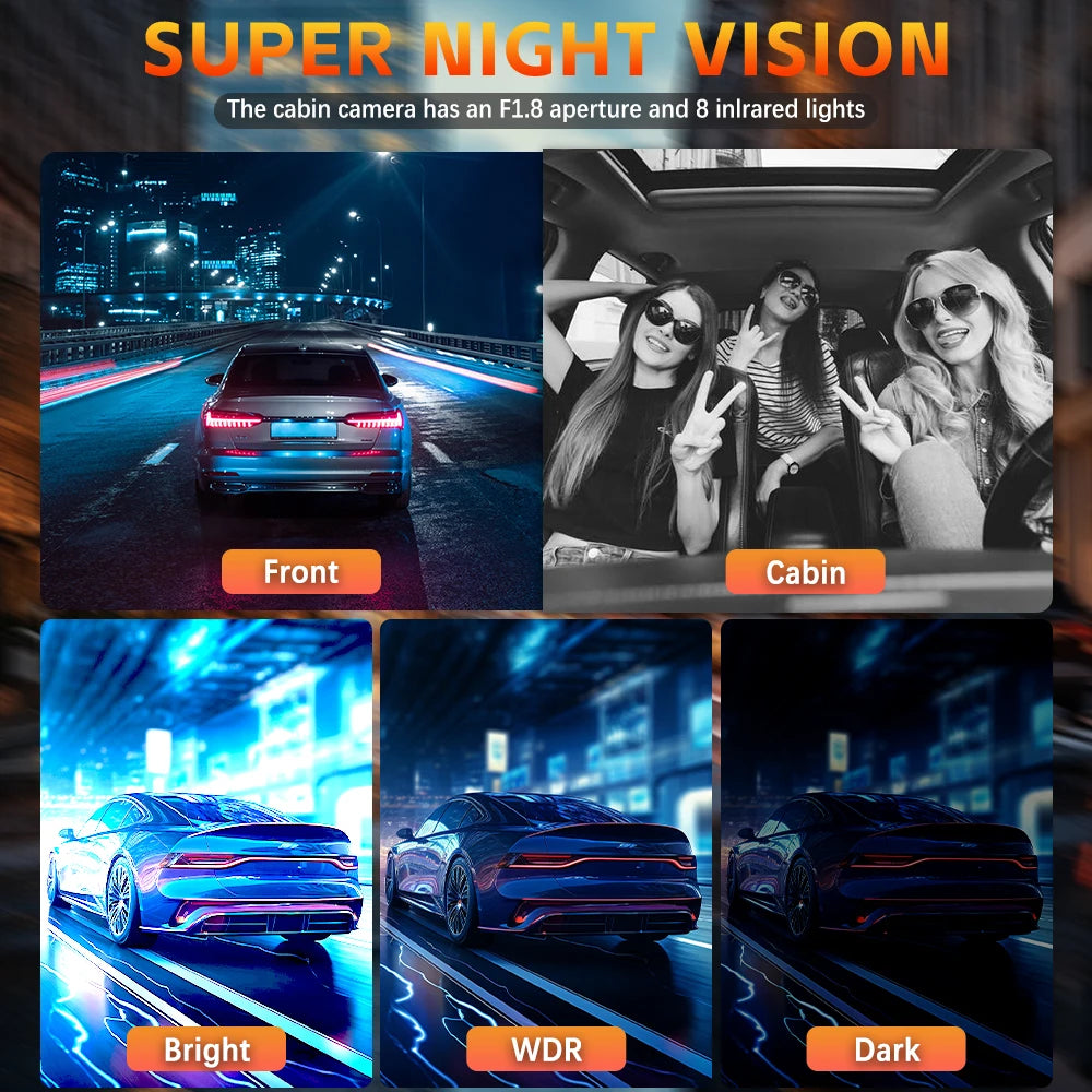 NOUVEAU 360 °   Caméra de voiture 3/4 objectif 1080P Dash Cam Auto 1080P caméra d'enregistrement de voiture voiture DVR avant gauche droite caméra de recul boîte noire dashcam voiture，caméra de recul，caméra voiture