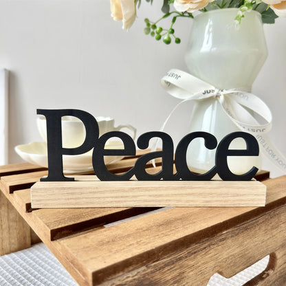 Panneau de table en bois noir inspirant – Centre de table de décoration de maison de motivation