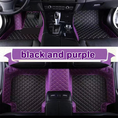 Tapis de sol de voiture en cuir de luxe personnalisé pour Renault Clio 4 2013 2014 2015 2016, ensemble complet d'accessoires imperméables pour femmes
