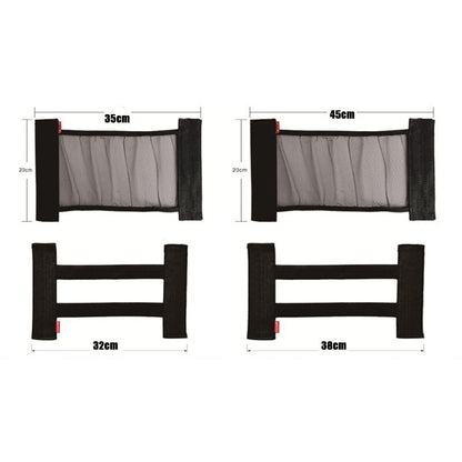 Filet de rangement pour coffre arrière de voiture, maille élastique, sangles fixes, organisateur intérieur de voiture, filet de rangement pour extincteur, sac de fixation arrière de siège, accessoire de voiture