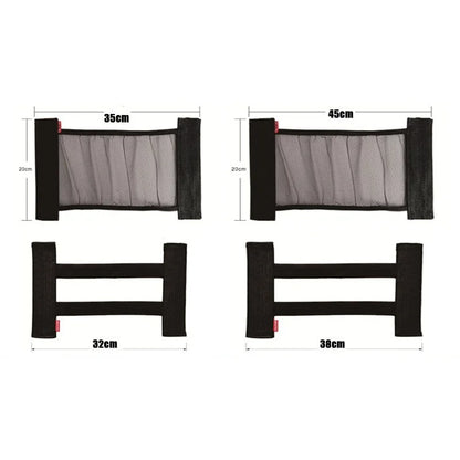 Filet de rangement pour coffre arrière de voiture, maille élastique, sangles fixes, organisateur intérieur de voiture, filet de rangement pour extincteur, sac de fixation arrière de siège, accessoire de voiture