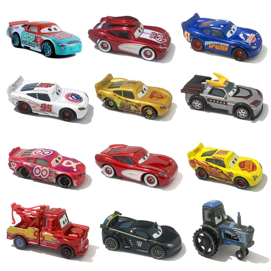 Pixar Disney voitures enfants jouet Anime Figure course foudre McQueen Mater 1:55 moulé sous pression dessin animé alliage véhicule enfants cadeau d'anniversaire