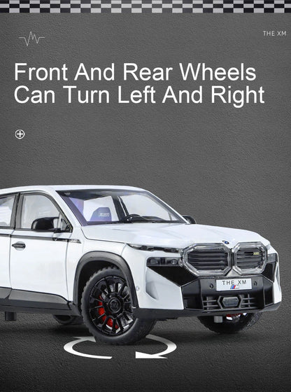 1/24 les modèles de voitures en alliage XM jouet moulé sous pression véhicules tout-terrain avec son léger fonction de traction SUV voiture jouets pour enfants garçons cadeaux