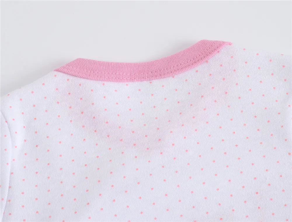 Ensemble de vêtements 100% coton pour bébés filles de 0 à 12 mois, barboteuse à manches longues pour nouveau-né garçon, combinaison imprimée Carton, printemps-automne, 3 pièces/lot