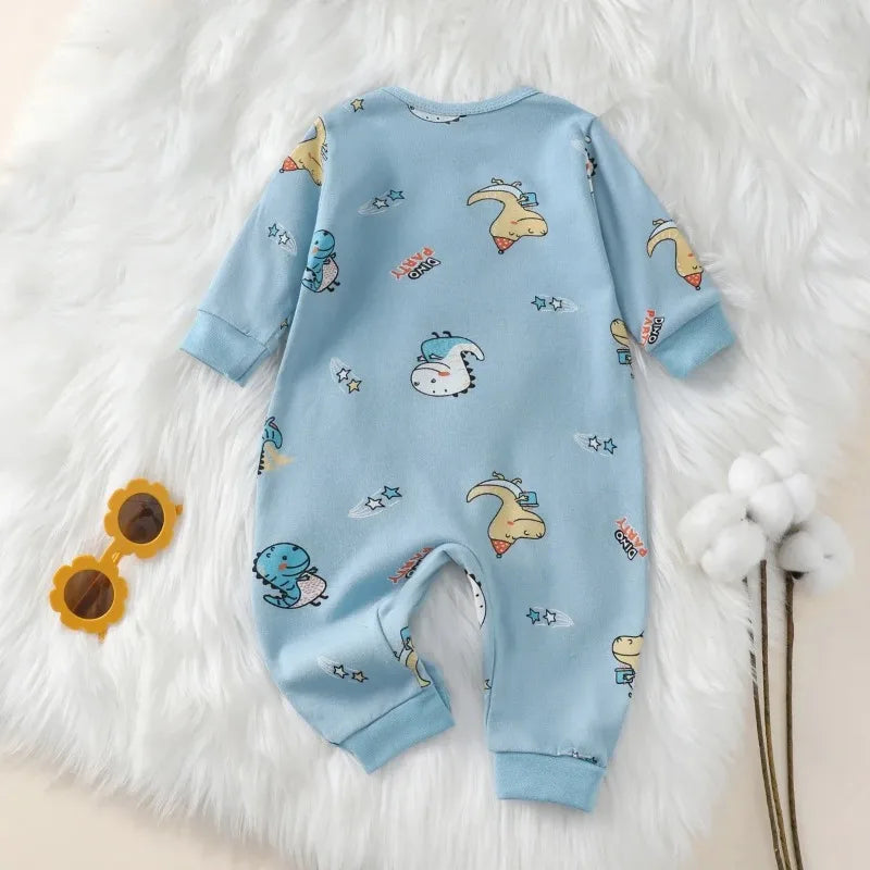 Barboteuse pour nouveau-né, 100% coton, pour fille et garçon de 0 à 18 mois, mignon, manches longues, vêtements doux pour nourrissons, nouvelle collection automne