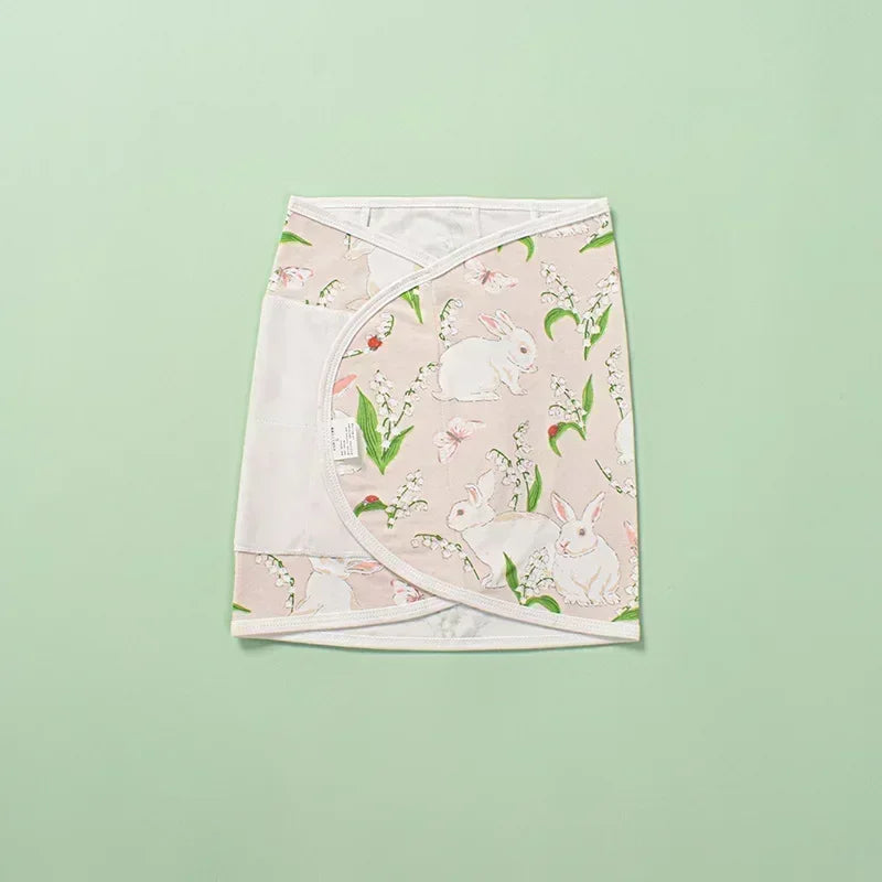Couverture d'emmaillotage pour bébé de 0 à 6 mois, sangle pour protéger le ventre, couverture de couchage pour nouveau-né, style fin pour l'été