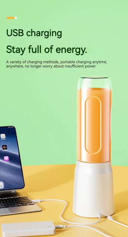 Presse-agrumes Portable, mélangeur de Smoothie, presse-fruits domestique, presse-agrumes Rechargeable par USB, outils de cuisine adaptés au Camping pique-nique.