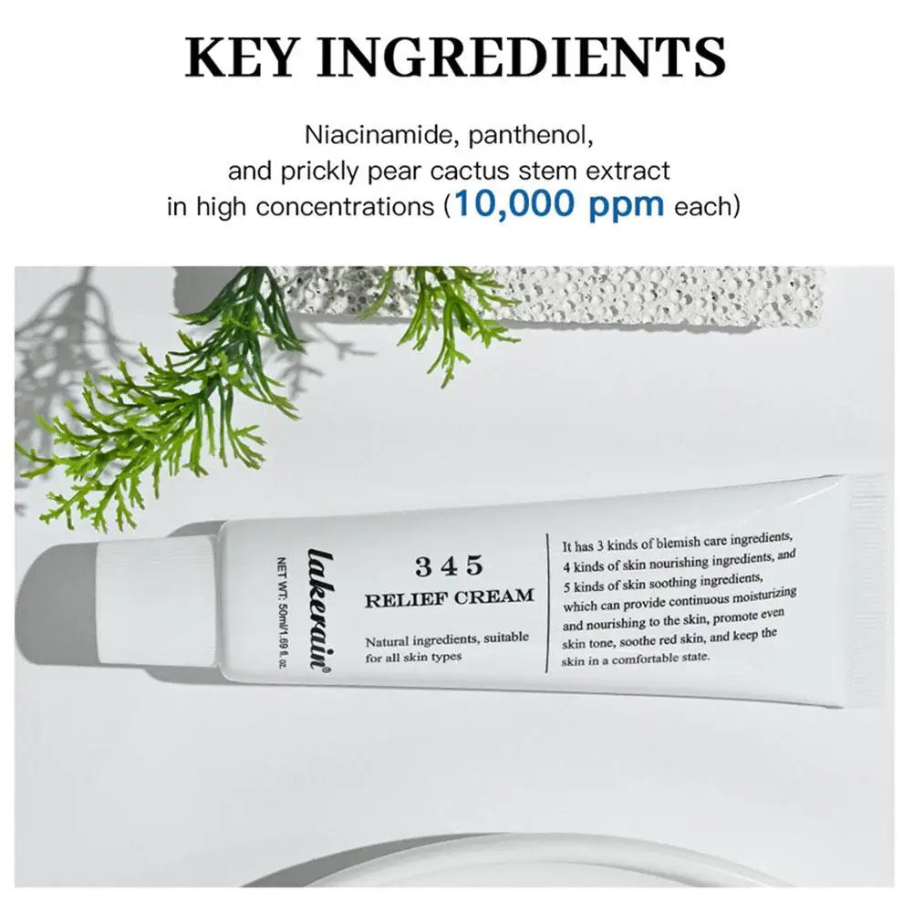 345 crème apaisante réparation du visage pour améliorer les défauts de la peau fournir un soin apaisant Lifting du visage beauté hydratant crème apaisante