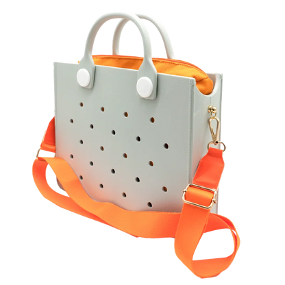 EVA grand sac à bandoulière en cuir sac à main fourre-tout sac de rangement pour femmes décontracté sac de plage étanche trou ajustement charme sac de rangement de mode