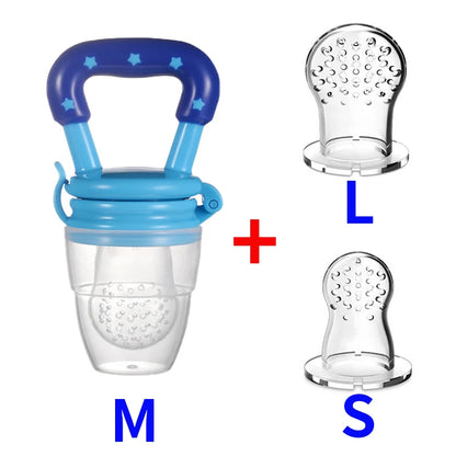 3 en 1 sac nouveau-né bébé aliments frais mangeoire Silicone anneau de dentition jouet mangeoire à fruits sucette formation manger fruits meulage bâton mignon