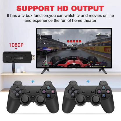 Console de jeu vidéo GD10 Plus, 256 Go, 58,000 jeux, 4K, HD, 2.4G, double manette sans fil, clé de jeu pour N64, PSP, PS1, GBA