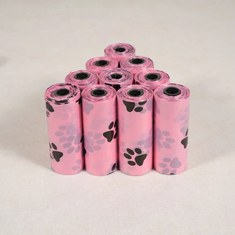 10 rouleaux/150 sacs de déchets pour chiens avec parfum, jolis sacs de déchets pour chiens, divers parfums au choix, différentes couleurs, combinaisons mignonnes