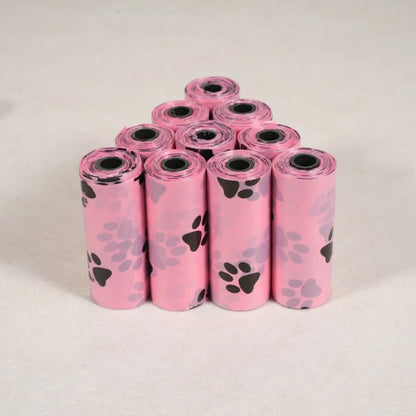 10 rouleaux/150 sacs de déchets pour chiens avec parfum, jolis sacs de déchets pour chiens, divers parfums au choix, différentes couleurs, combinaisons mignonnes