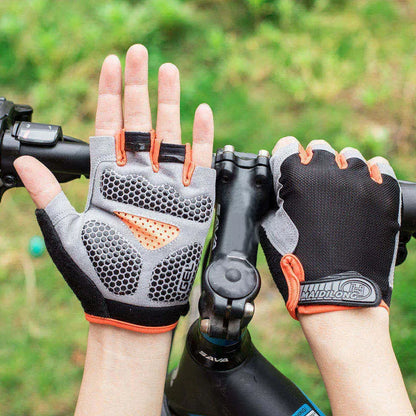 Gants de vélo pour hommes et femmes, demi-doigt, de gymnastique, mitaines respirantes et antidérapantes, pour Fitness, entraînement sportif