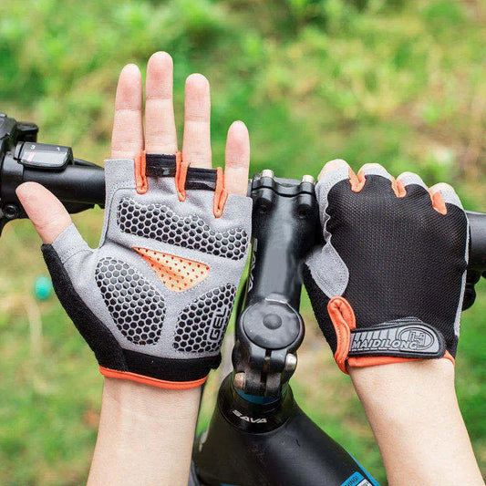 Gants de vélo pour hommes et femmes, demi-doigt, de gymnastique, mitaines respirantes et antidérapantes, pour Fitness, entraînement sportif