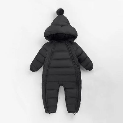OLEKID automne hiver nouveau-né bébé barboteuse à capuche Plus velours enfant en bas âge garçon combinaison nouveau-né Snowsuit infantile bébé fille salopette