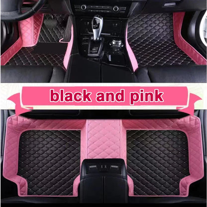 Tapis de sol de voiture en cuir de luxe personnalisé pour Renault Clio 4 2013 2014 2015 2016, ensemble complet d'accessoires imperméables pour femmes