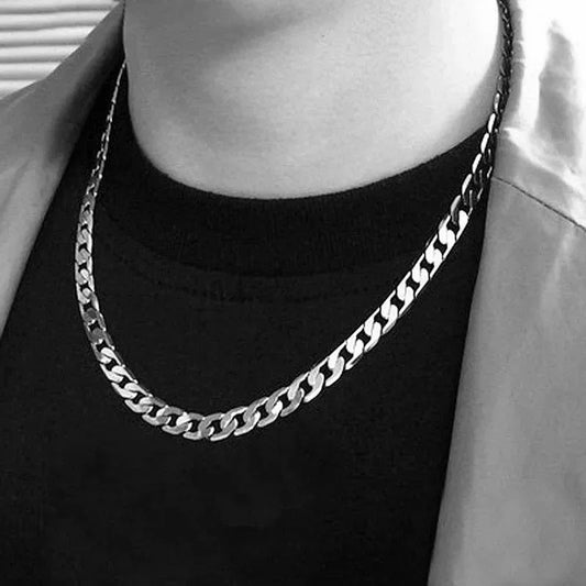 Collier en argent regardé 925 pour hommes et femmes, bijoux de luxe, cadeaux de mariage et de Noël, 16, 18, 20, 22/24 ans, 6mm