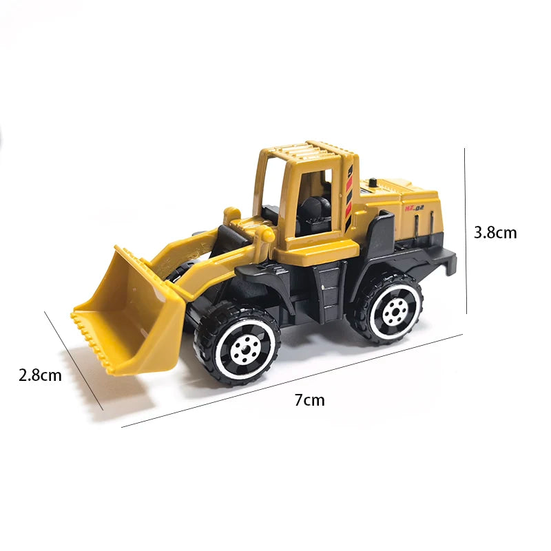 Ensemble de voiture et camion grue, jouets de Parking, véhicule d'ingénierie en alliage, tracteur, pelle, Construction pour garçon, cadeau d'anniversaire pour enfants