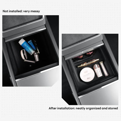 Boîte de rangement pour Console centrale Tesla, nouveau modèle Y 2025, lancement Juniper modèle 3 Highland 2024, boîte d'accoudoir, coussinet supérieur et inférieur en Silicone
