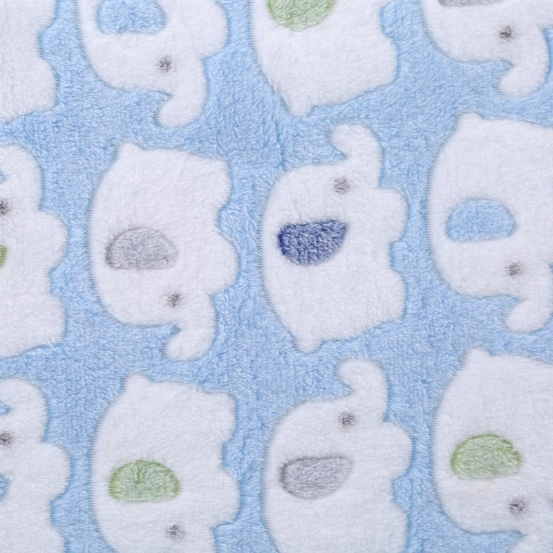 Couverture de dessin animé éléphant mignon pour bébé, produits pour bébé, nouveau-né, climatisation, lieux de couette, oreiller en velours, couette, utilisation pour les touristes