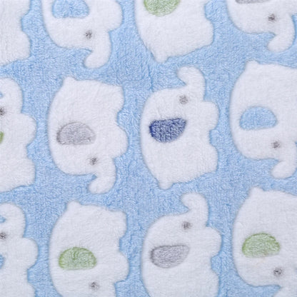 Couverture de dessin animé éléphant mignon pour bébé, produits pour bébé, nouveau-né, climatisation, lieux de couette, oreiller en velours, couette, utilisation pour les touristes