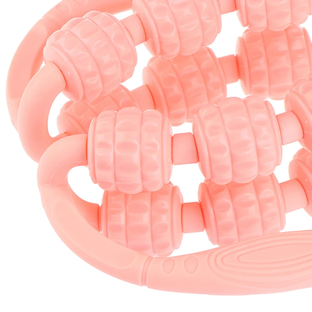 Masseur de jambes multifonctionnel à 12 roues, rouleau de Massage à couverture complète pour bras, taille, Relaxation musculaire des jambes, Machine de Massage manuelle