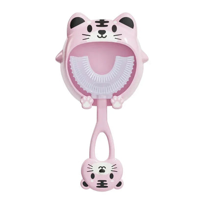 Brosse à dents en Silicone souple pour bébé de 2 à 12 ans, brosse de nettoyage des dents en forme de U à 360 degrés pour enfants de 2 à 12 ans
