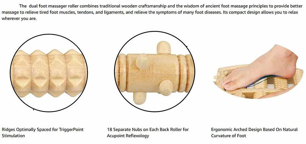 Rouleau de pied en bois, soins en bois, Massage, réflexologie, relaxation musculaire, soulagement, cadeau de Spa, Anti-Cellulite, outils de soins