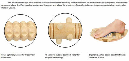 Rouleau de pied en bois, soins en bois, Massage, réflexologie, relaxation musculaire, soulagement, cadeau de Spa, Anti-Cellulite, outils de soins