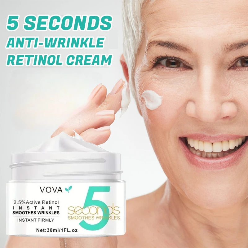 Crème pour le visage en 5 secondes, lisse, raffermissante, élimine les yeux gonflés, Anti-vieillissement, Lifting ferme, hydratant, élimine les ridules, soins pour la peau