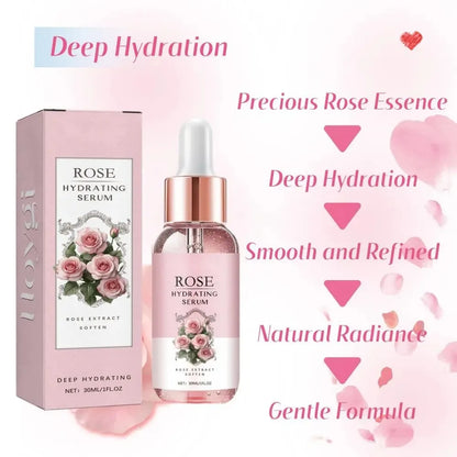 Toner hydratant à l'essence de Rose, hydratation en profondeur, hydratant longue durée, nettoyage des impuretés, lueur hydratante