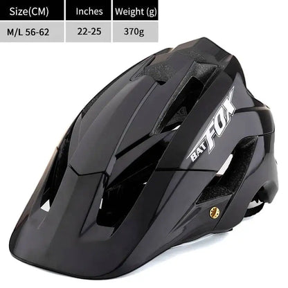 BATFOX-Casque de vélo pour homme, casque de vélo, casque de vélo de montagne, casque de vélo VTT, casquettes de vélo