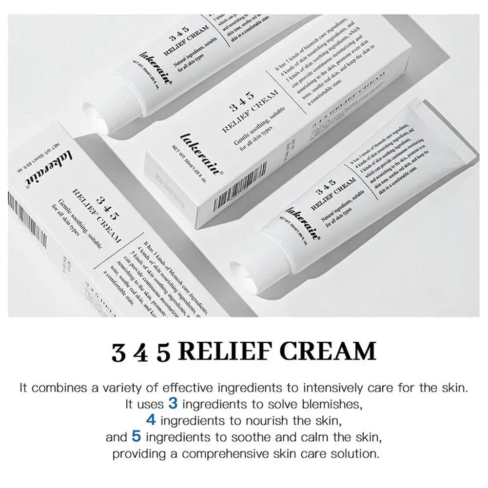 345 crème apaisante réparation du visage pour améliorer les défauts de la peau fournir un soin apaisant Lifting du visage beauté hydratant crème apaisante