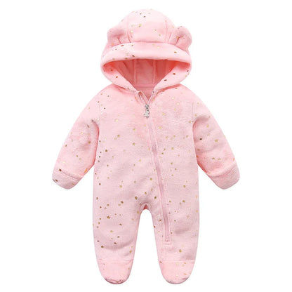 Vêtements doux pour nouveau-né, flanelle, automne hiver, pour bébés garçons et filles, combinaison de dessin animé, body chaud pour bébés de 0 à 12 mois