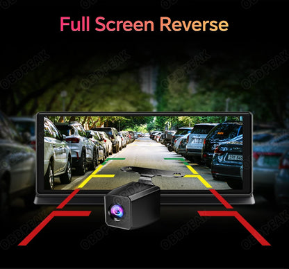 Caméra de tableau de bord sans fil pour voiture, K2 Pro, DVR 4K, Carplay, Android Auto, écran AI, enregistreur vidéo Len pour touristes, navigation GPS, tableau Prada, 11.3 pouces