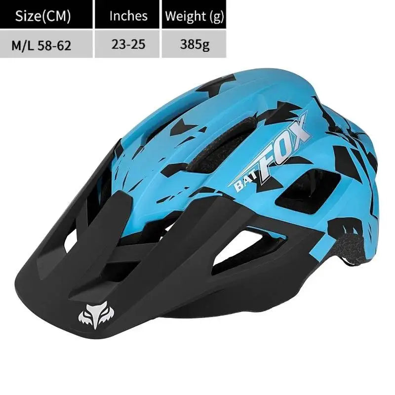 BATFOX-Casque de vélo pour homme, casque de vélo, casque de vélo de montagne, casque de vélo VTT, casquettes de vélo