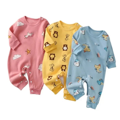 Barboteuse pour nouveau-né, 100% coton, pour fille et garçon de 0 à 18 mois, mignon, manches longues, vêtements doux pour nourrissons, nouvelle collection automne