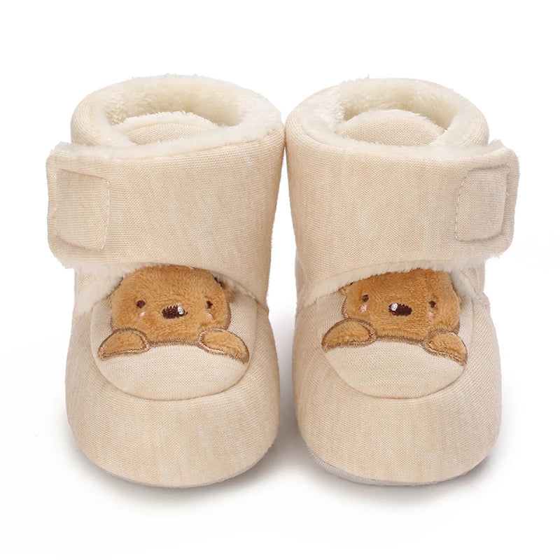 Mode bébé filles garçons mignon doux dessin animé coton enfant en bas âge chaussures premier marcheur chaussures pour les nouveau-nés