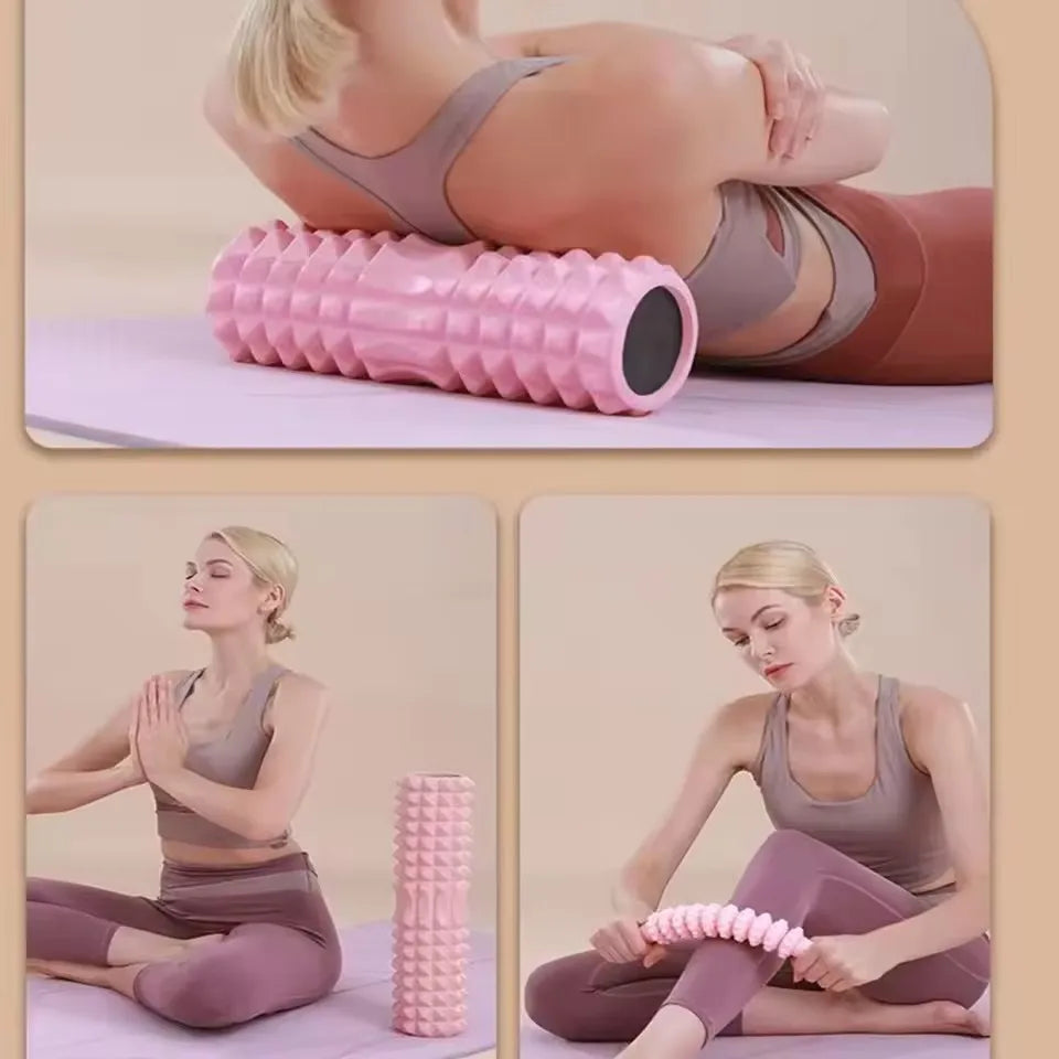 Rouleaux en mousse pour massage musculaire 30 cm – Rouleau en mousse pour le dos haute densité pour soulager les douleurs dorsales et la récupération musculaire dans les jambes et les bras
